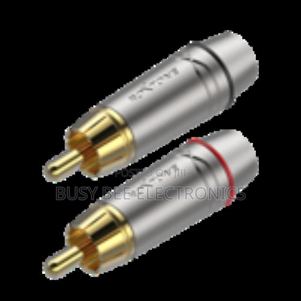 RCA Plug, Nickel Plated Shell, Gold Plated Contacts
