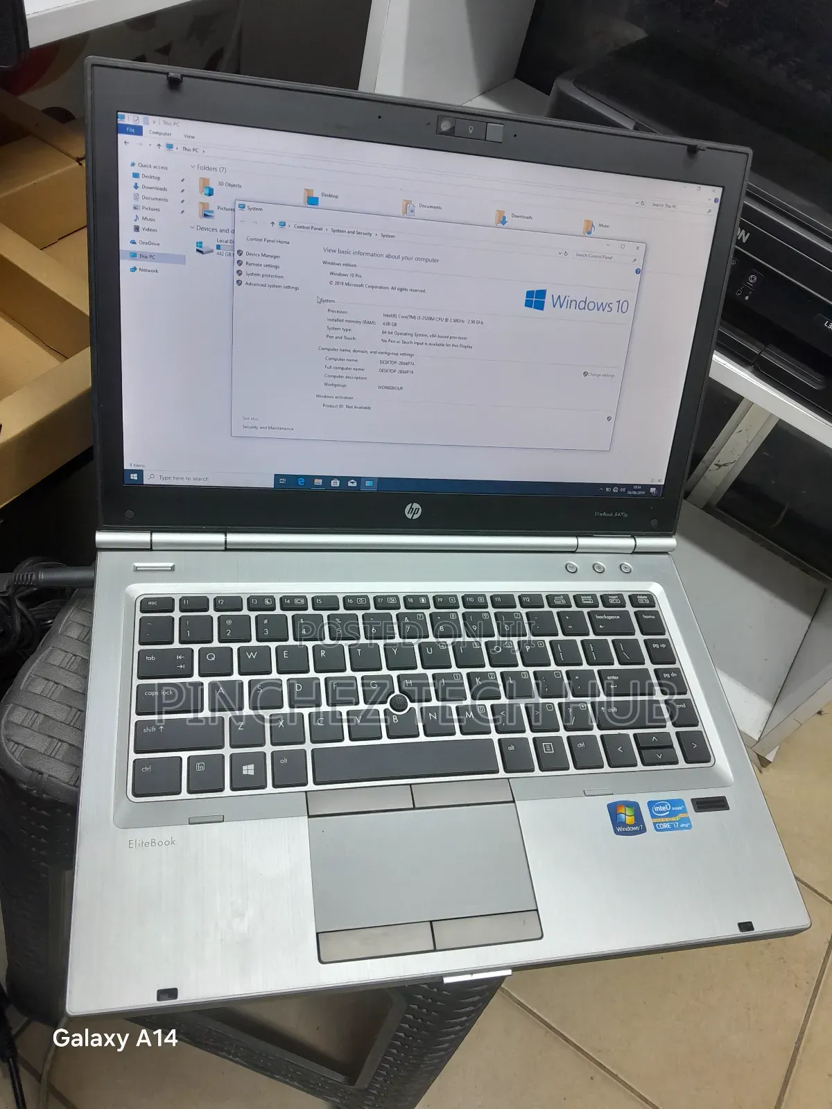 Laptop HP EliteBook 8470P 4GB Intel Core I5 HDD 500GB