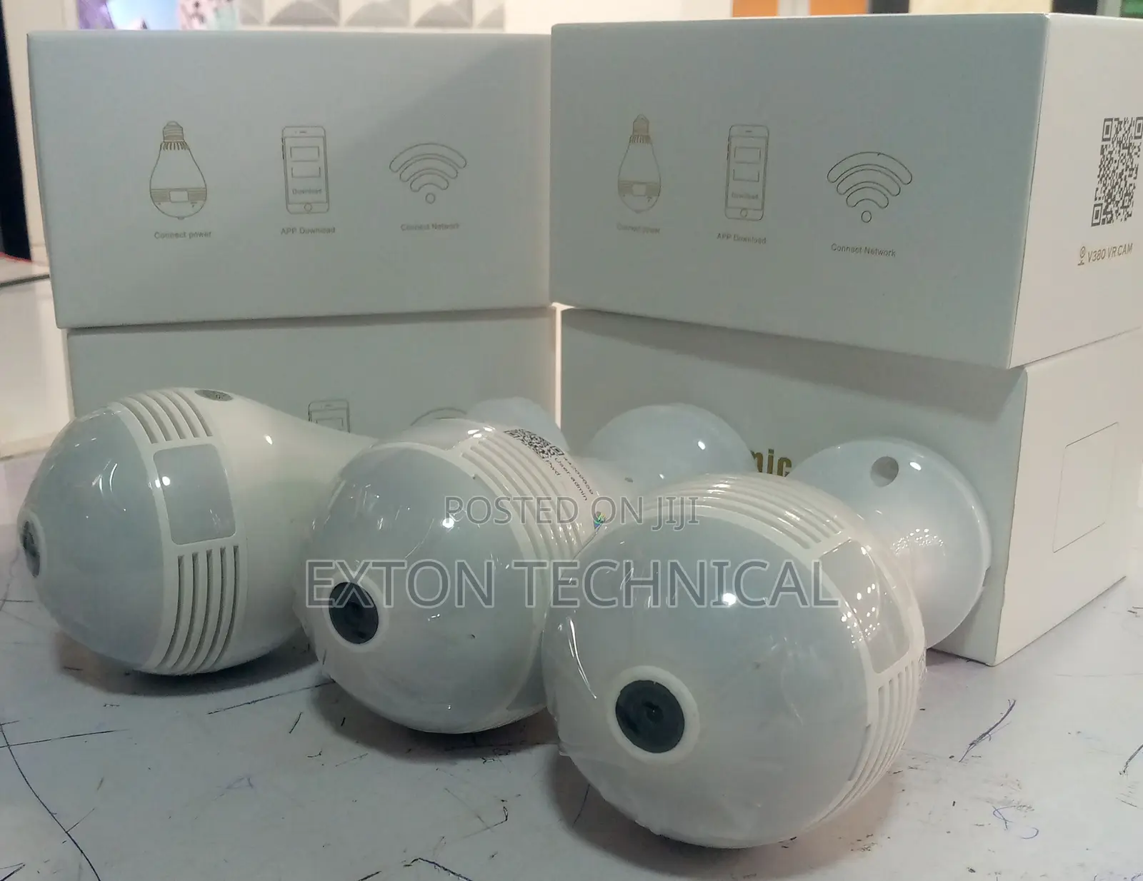 V380 Bulb Light Wireless Panoramic Nanny Camera