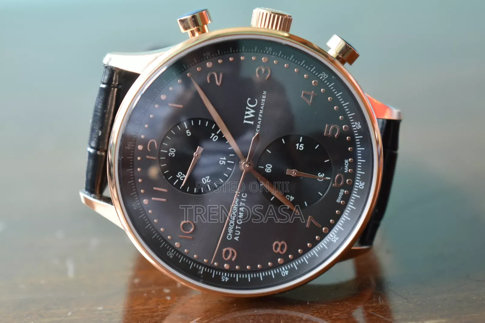 Iwc Shaffhasen Portugieser Black Rose Gold