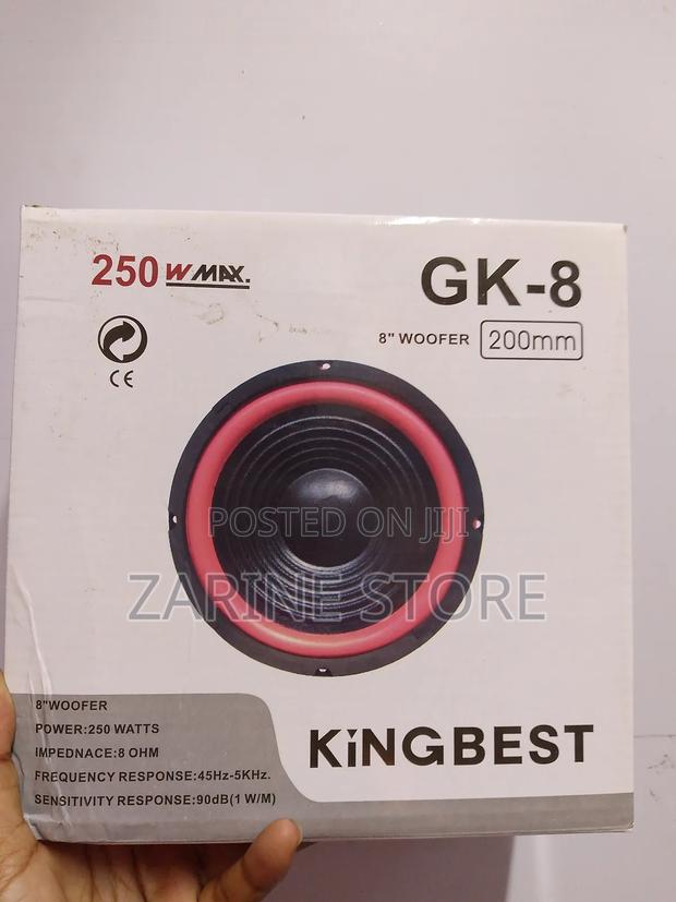 8" Kingbest Woofer 250 Watts GK-8 - main view