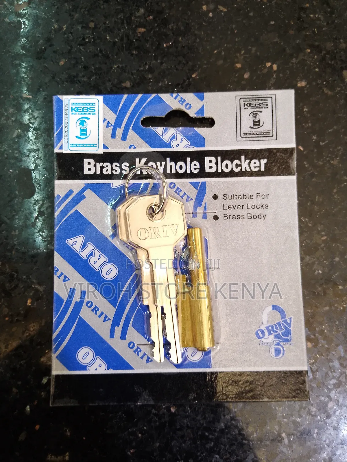 Original ORIV Antigen Lock Brass Keyhole Blocker