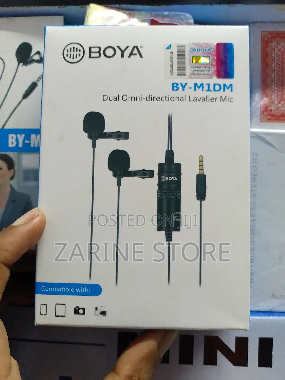 Boya Lavalier Mic Dual Omni Directional Improved Sensitivity