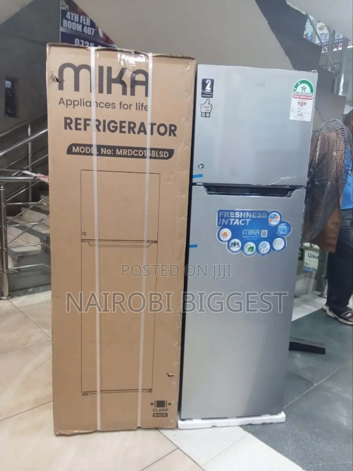 Mika Mrdcd168lsd Best 168litres Double Door Fridge