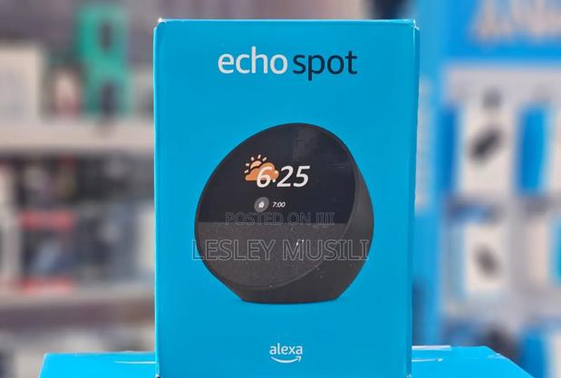 Echo Spot, Smart Alarm Clock With Vibrant Sound + Alexa,