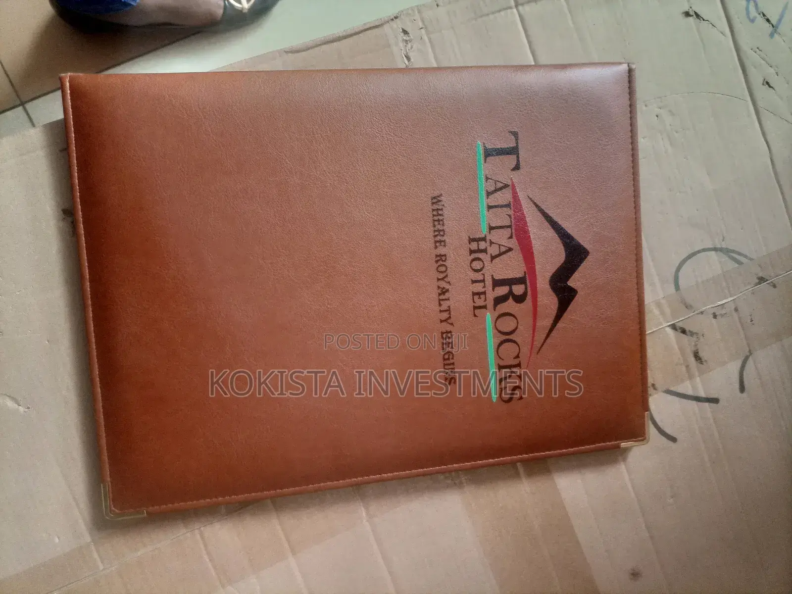 Brown Menu Folder