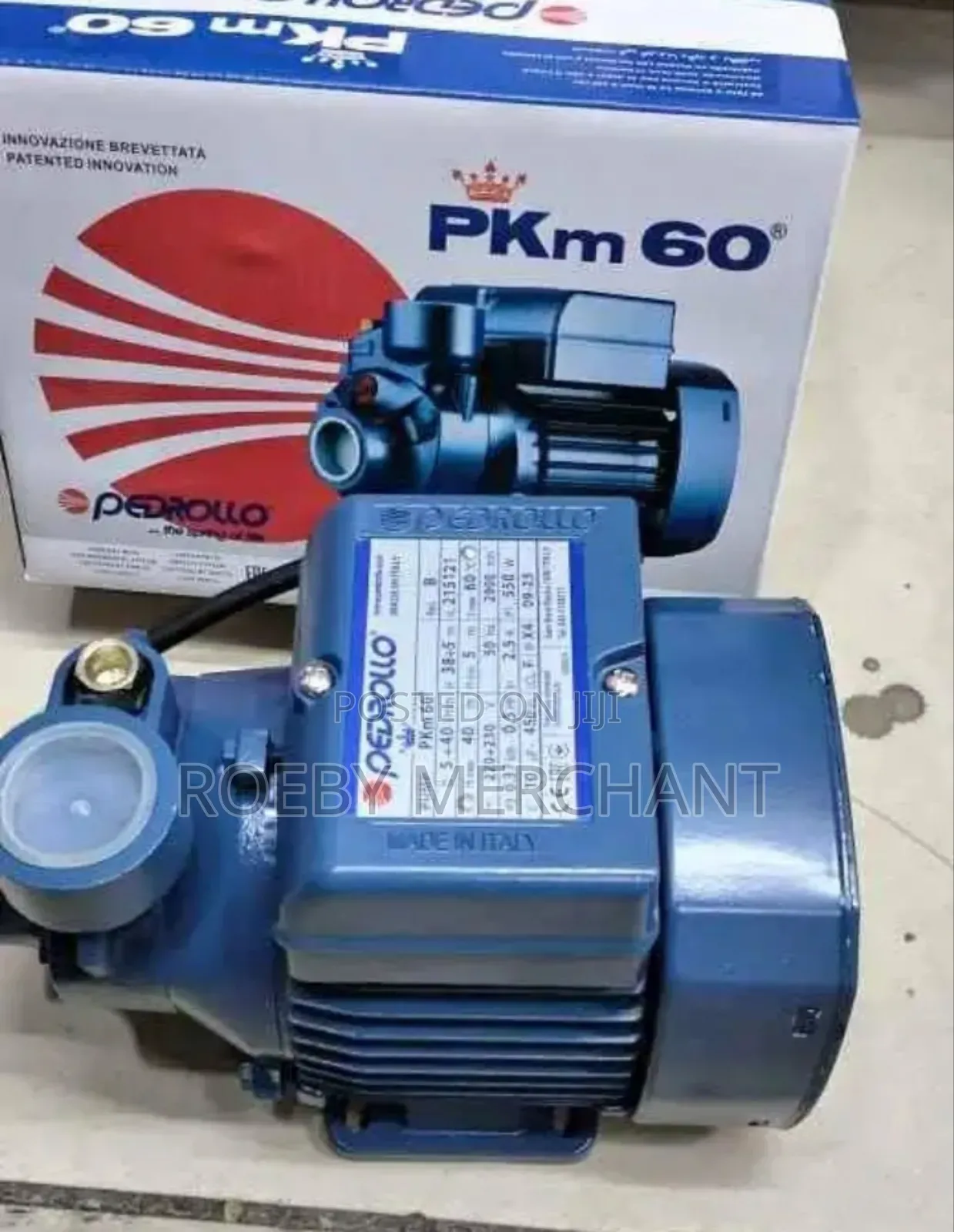 Pedrollo Water Pump 0.5hp/Quality Pedrollo Water Pump
