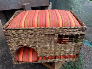 XL Cat Bed With Scratch Post and Cave - Locally Made - thumbnail 2