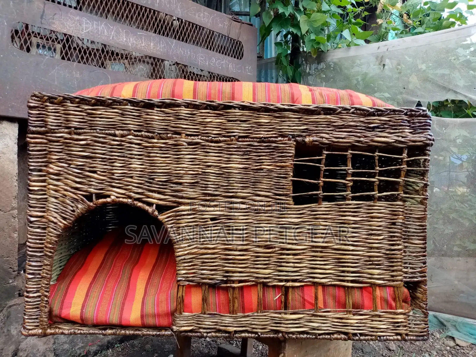 XL Cat Bed With Scratch Post and Cave - Locally Made