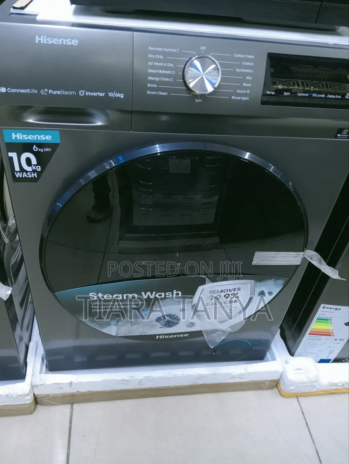 Hisense Wash Dry 10kg/6kg Wd3q1043bt Washing Machine
