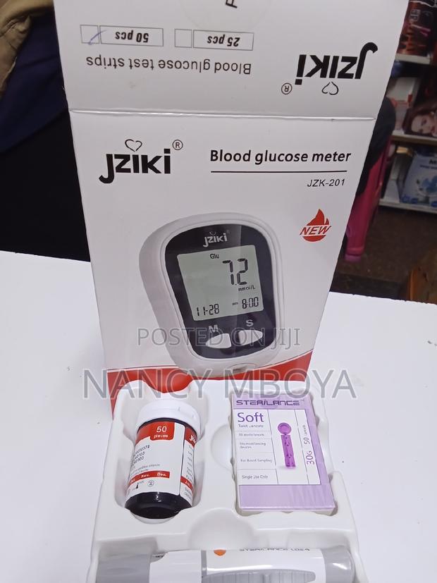 Jziki Blood Glucose Meter With 50pcs Test Strips - main view