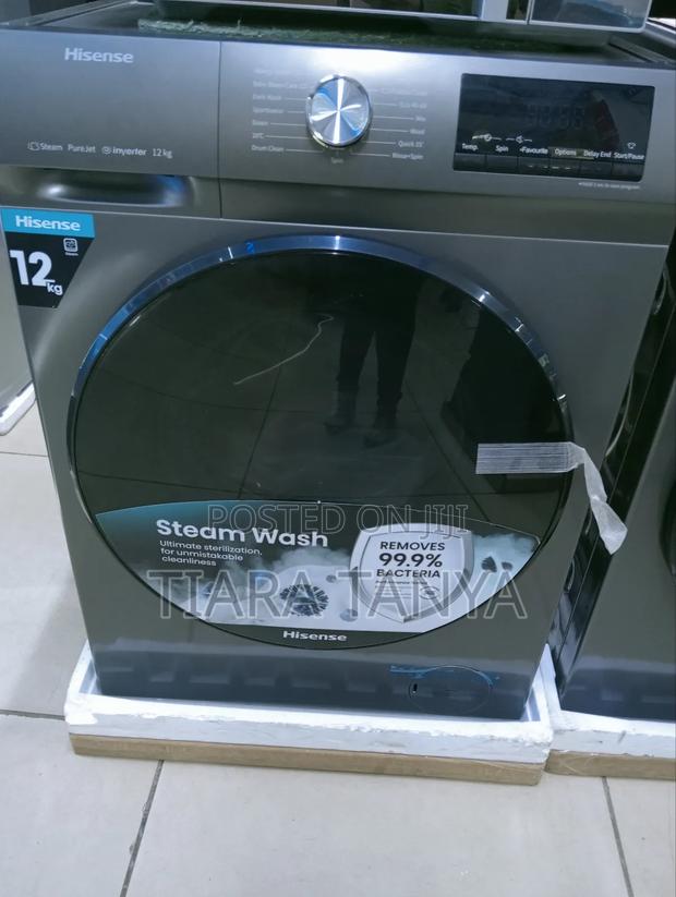 Hisense 12kg Front Load Wash Dry Washing Machine-Wd5s12 - main view