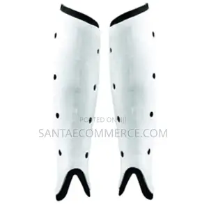 A Pair of Sparo Hockey Shin Guard White-L