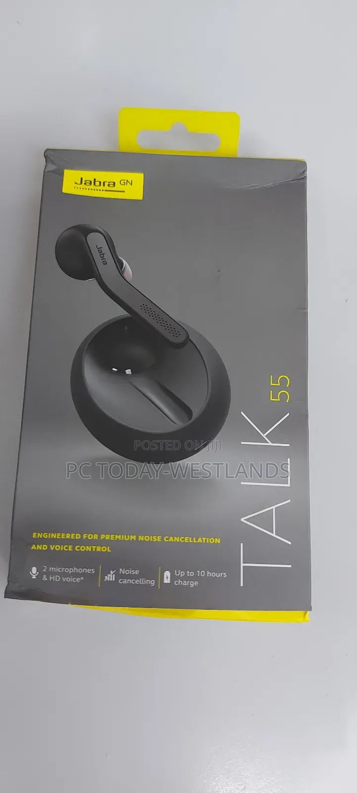 Jabra Talk 55 Bluetooth Headset Dual Mic Noise Cancellation