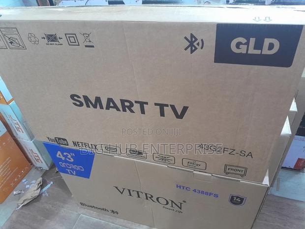 Bluetooth GLD 43" Inch Frameless FHD Smart TV Android TV