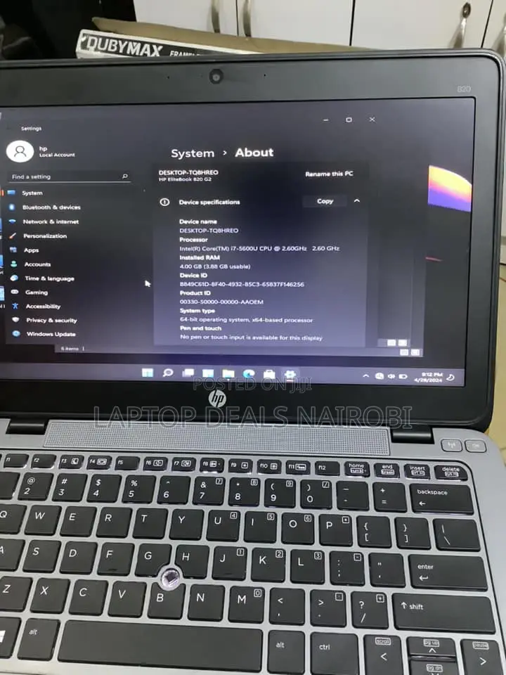 Laptop HP EliteBook 820 G2 8GB Intel Core I7 SSD 256GB
