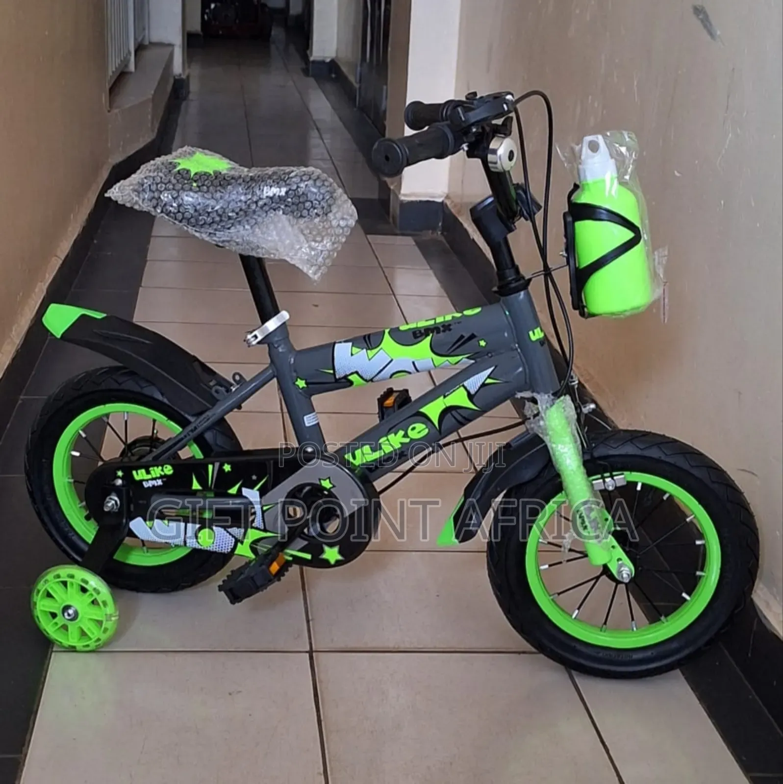 Green Size 12" Bike for Kids