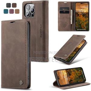 Caseme Slim Wallet Case for iPhone 14 Pro Max (Dark Brown) - thumbnail 2