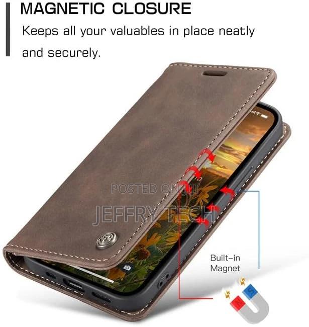Caseme Slim Wallet Case for iPhone 14 Pro Max (Dark Brown) - thumbnail 3