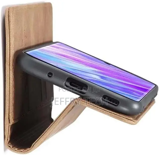 Samsung S20 Ultra Case Light Brown Retro Wallet Slim