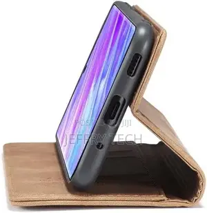 Samsung S20 Ultra Case Light Brown Retro Wallet Slim