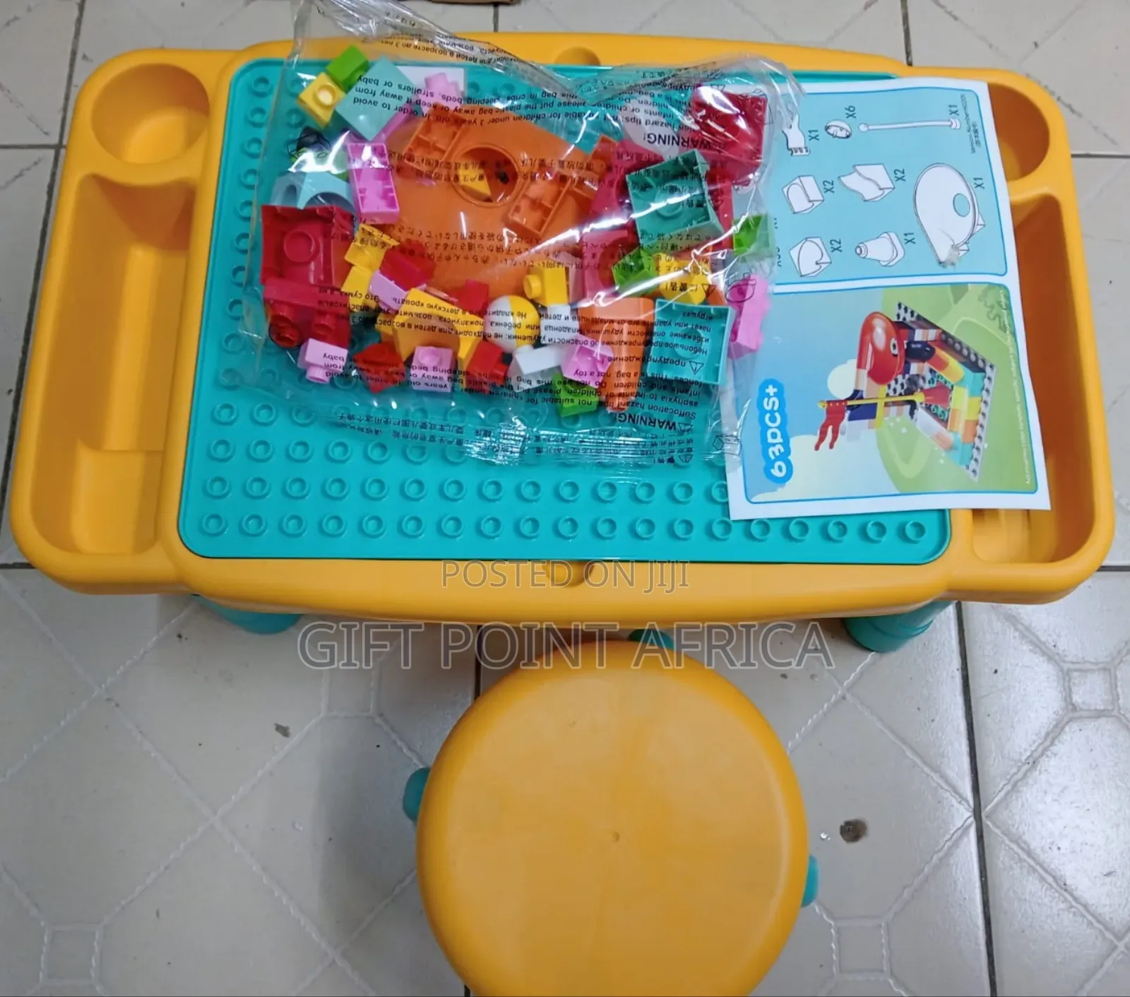 Table Building Blocks for Kids