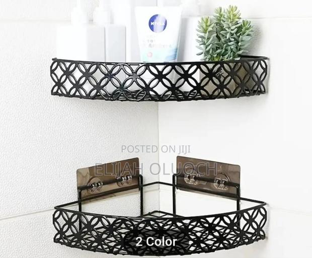 Rust Proof Heavy Gauge Triangular Metallic Corner Shelf - thumbnail 2