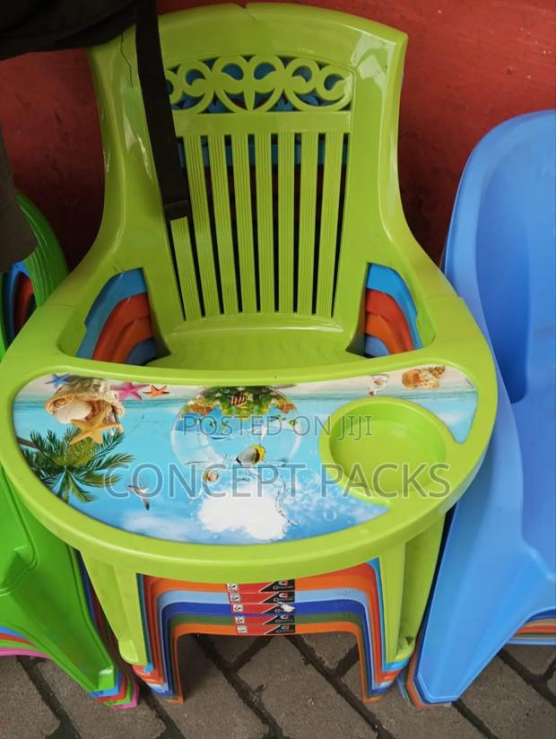Plastic Childrens Feeding Chair. - main view