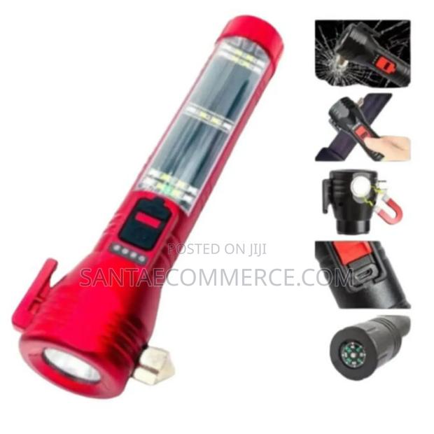 Camping Safety Rechargeable Led Solar Flashlight Torch