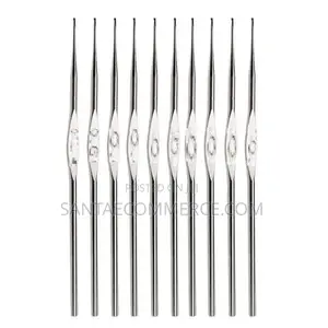 Stainless Steel 12pcs Size 4-9 Knitting Weaving Crochet Hook