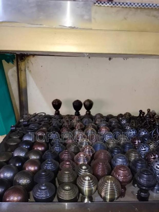 Powder Coated Rods End Flowers - main view