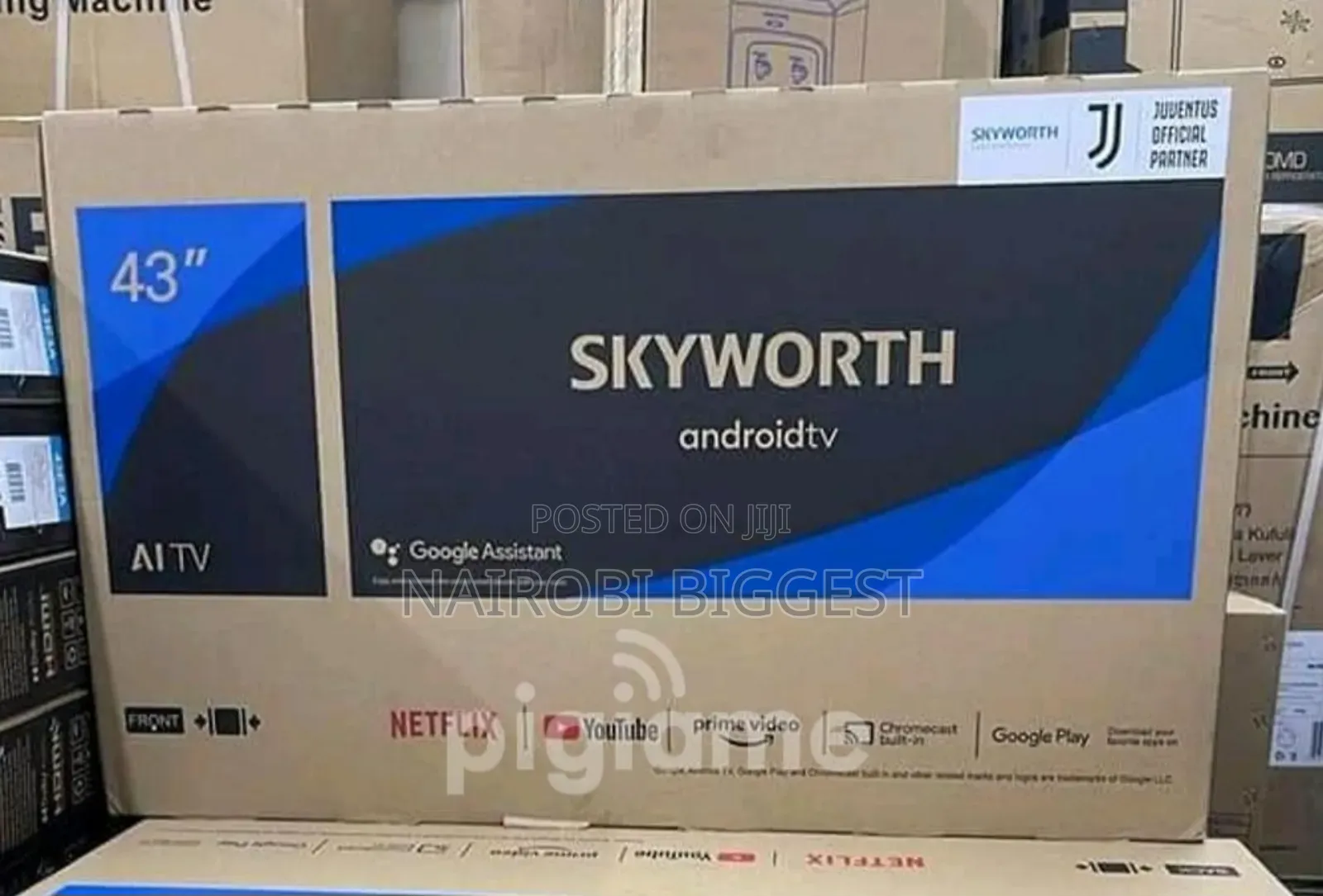 Skyworth 43" Smart Frameless Google 4k Television