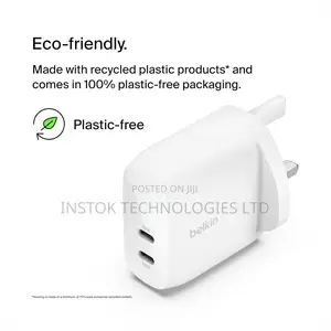 Belkin Boostcharge Pro 60W Dual USB-C Wall Charger With PPS