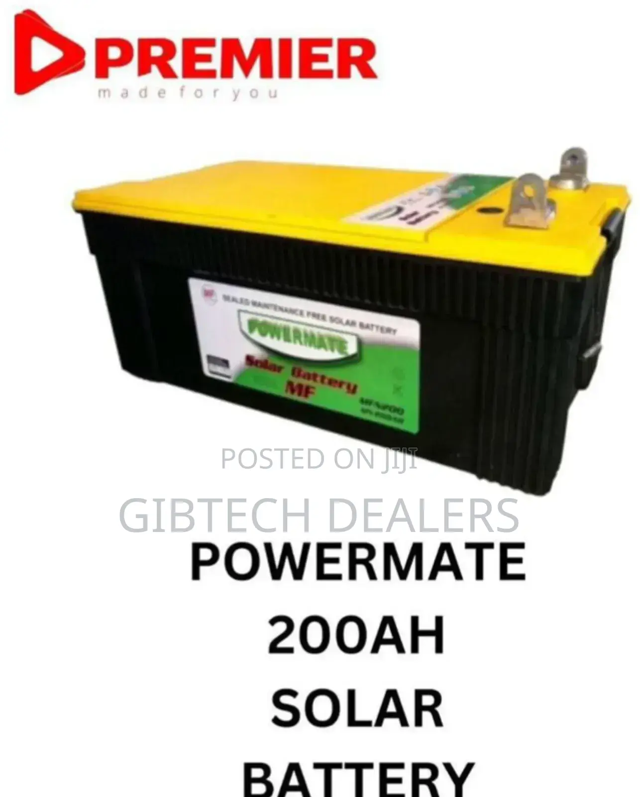 Premier Powermate 200AH Solar Battery