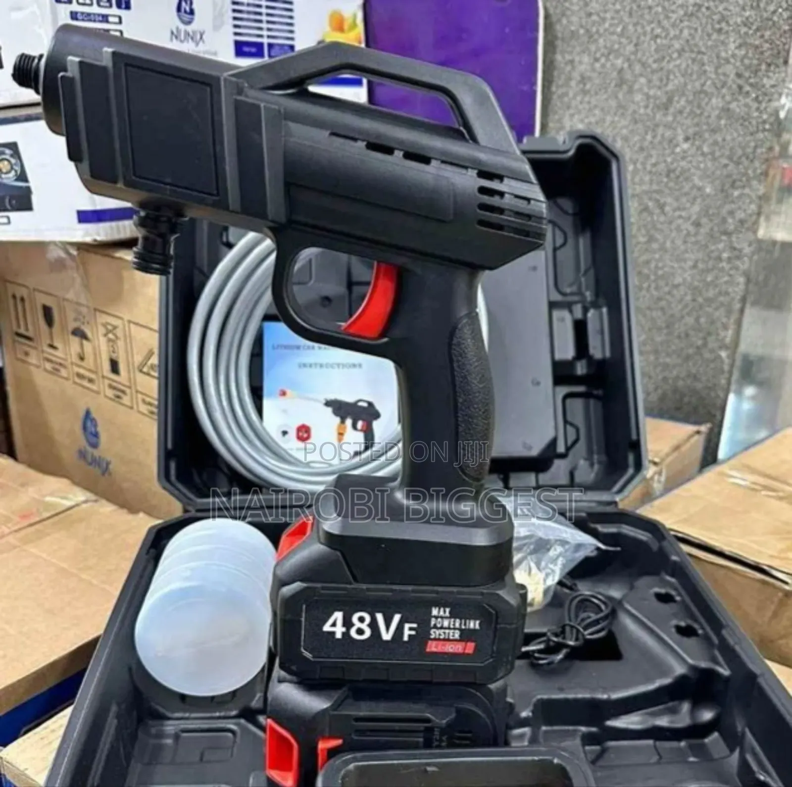 Cordless Car Wash Gun With 2 Batteries