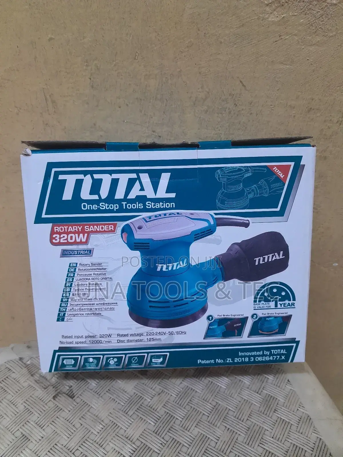 New Total ,Rotary Sander 320W.
