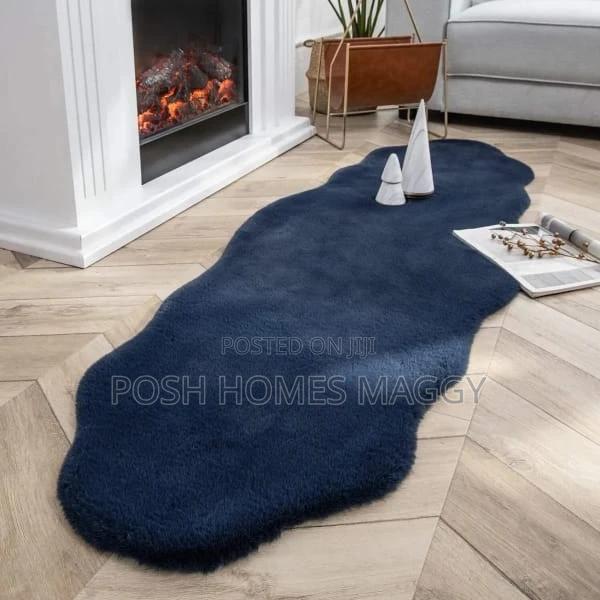 Soft Rabbit Bedside Fur Mats - main view