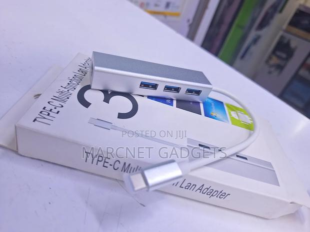 Usb C Hub 3 Port Usb 3.0 Lan Plus Gigabyte Lan - main view
