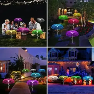 Solar Waterproof Fiber Optic Jellyfish LED Lights
