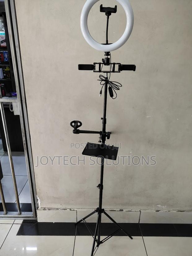 Recording Microphone Tripod Stand ( Phone Holder and Light) - main view