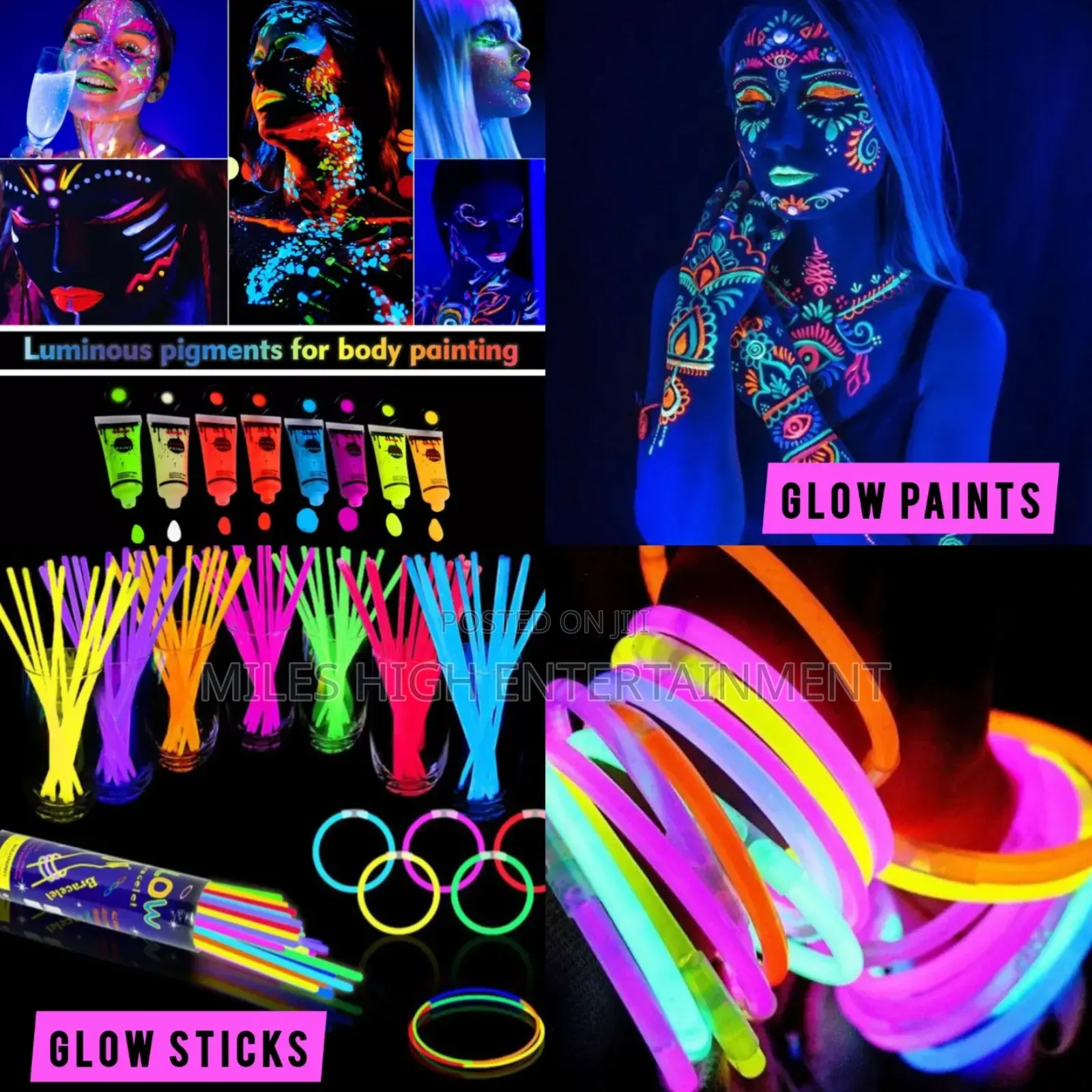 Glowing Sticks Bracelets Glow Paints
