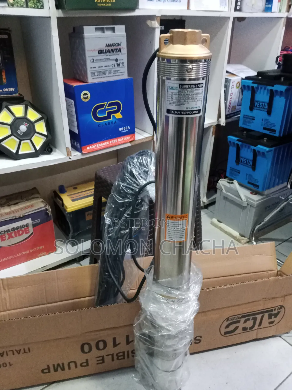 Aico 1hp Submersible Deep Well Pump Head 150m