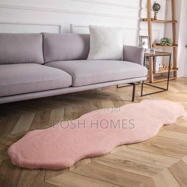 Soft Rabbit Fur Bedside Carpets - main view