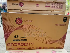 Wyinix 43 Inches Smart Android Flameless Tv WX-4370FS