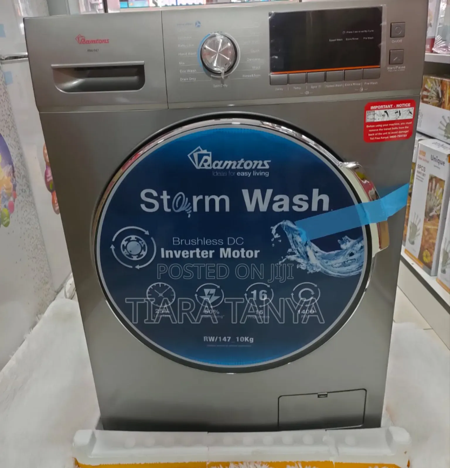 Ramtons 10 Kg Front Load RW 147 WASHER
