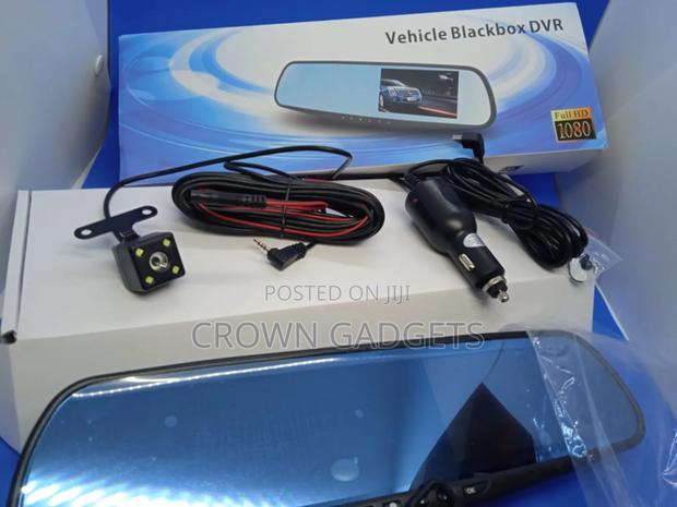 Vehicle Black Box DVR With Front and Rear Camera - main view