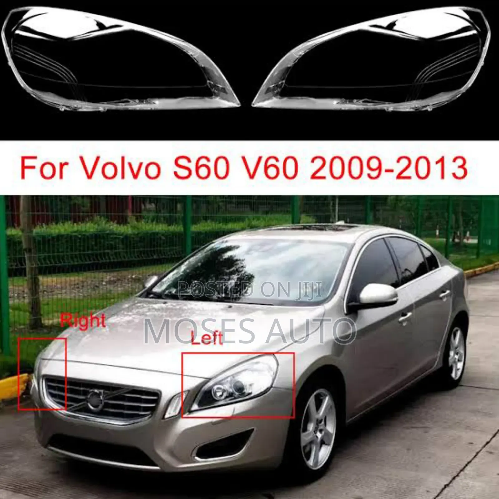 Volvo S60 2009-2013 Headlight Lens
