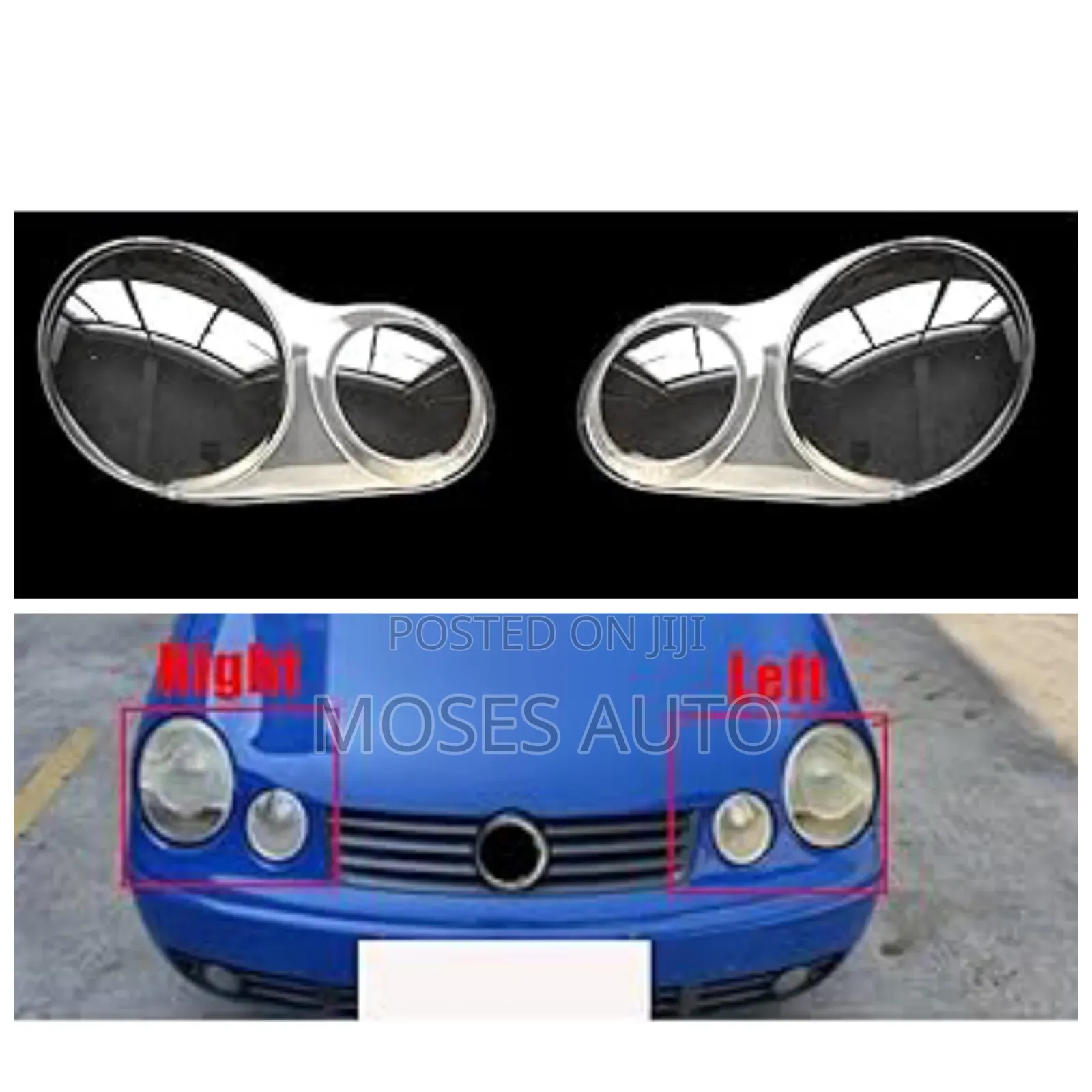 Volkswagen Polo 6r/6c 2005-2009 Headlight Lens