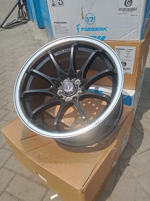 Rims Size 17 and 16 Offset Black Silver Line