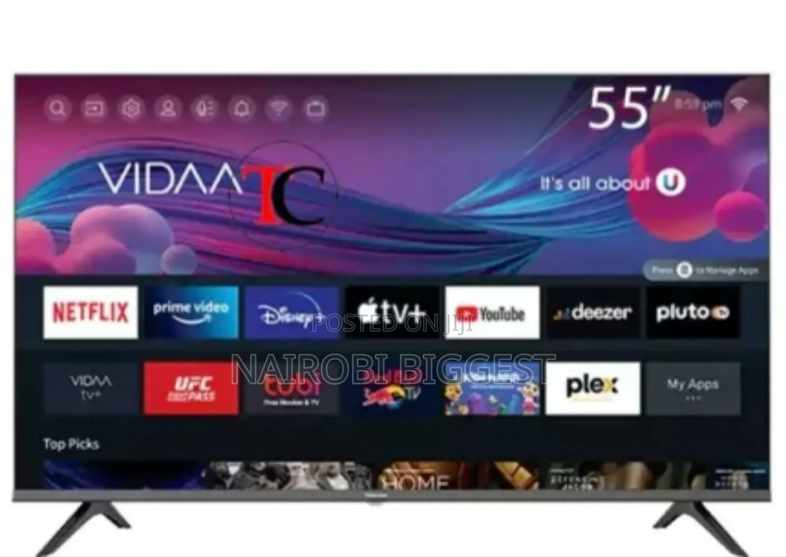 Hisense A6 55" Uhd Frameless Television